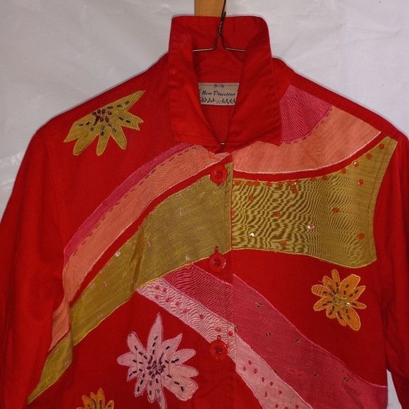 New Direction SEQUENCED Embroidered Light Weight Jacket - Picture 2 of 5